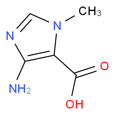 4-amino-1-methyl-1H-imidazole-5-carboxylic acid_分子结构_CAS_858512-11-5