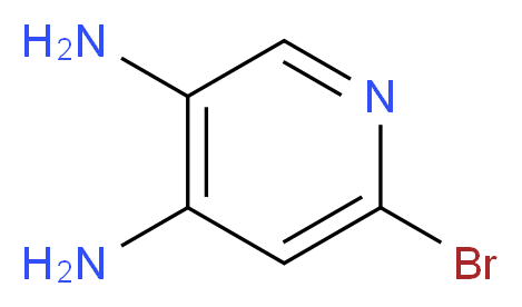 6-BROMOPYRIDINE-3,4-DIAMINE_分子结构_CAS_1033203-41-6)