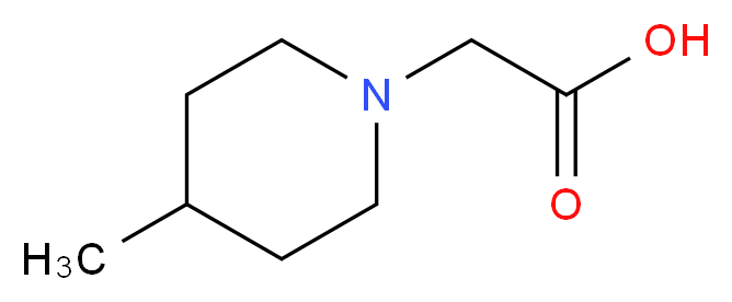 2-(4-methylpiperidin-1-yl)acetic acid_分子结构_CAS_)