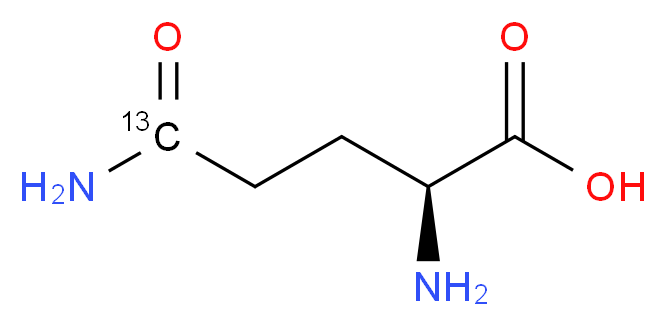 L-谷氨酰胺-5-13C_分子结构_CAS_)