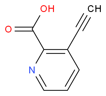 3-ethynylpicolinic acid_分子结构_CAS_219623-05-9)