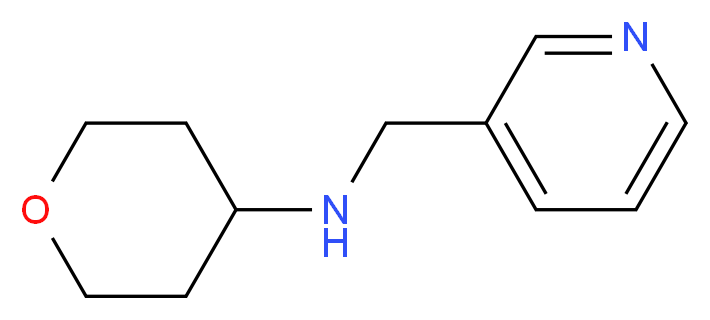 Pyridin-3-ylmethyl-(tetrahydro-pyran-4-yl)-amine_分子结构_CAS_885277-42-9)