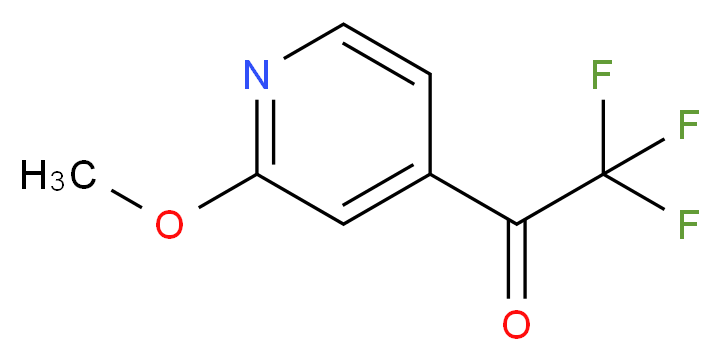 2,2,2-trifluoro-1-(2-methoxypyridin-4-yl)ethanone_分子结构_CAS_1060807-16-0)