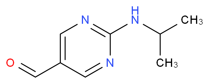 2-(isopropylamino)pyrimidine-5-carbaldehyde_分子结构_CAS_959239-00-0)