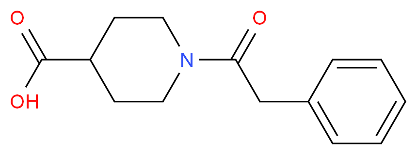 1-(phenylacetyl)piperidine-4-carboxylic acid_分子结构_CAS_26965-32-2)