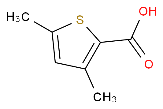 3,5-Dimethyl-thiophene-2-carboxylic acid_分子结构_CAS_)