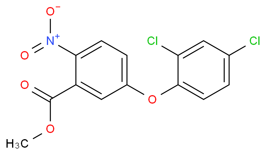 methyl 5-(2,4-dichlorophenoxy)-2-nitrobenzoate_分子结构_CAS_42576-02-3