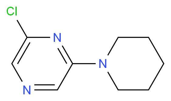 2-Chloro-6-(1-piperidinyl)pyrazine_分子结构_CAS_)