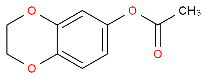 6-Hydroxy-1,4-benzodioxane 6-Acetate_分子结构_CAS_7159-14-0)