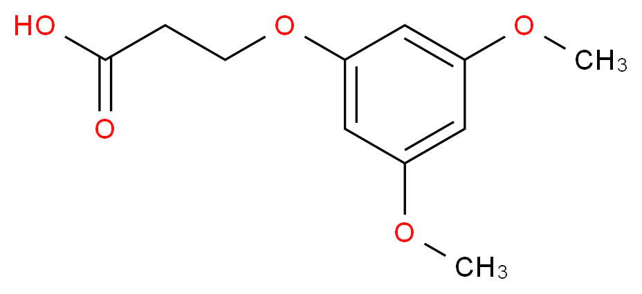 3-(3,5-dimethoxyphenoxy)propanoic acid_分子结构_CAS_854678-45-8