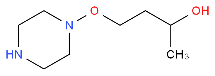 4-(piperazin-1-yloxy)butan-2-ol_分子结构_CAS_13349-82-1