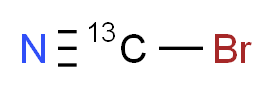 溴氰-13C_分子结构_CAS_)