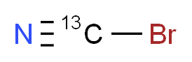 (<sup>1</sup><sup>3</sup>C)carbononitridic bromide_分子结构_CAS_70610-98-9