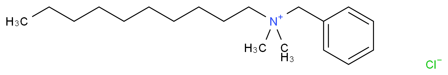 benzyl(decyl)dimethylazanium chloride_分子结构_CAS_965-32-2