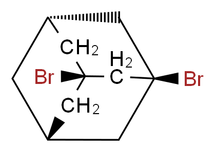 (1R,3S,5s,7s)-1,3-dibromoadamantane_分子结构_CAS_876-53-9