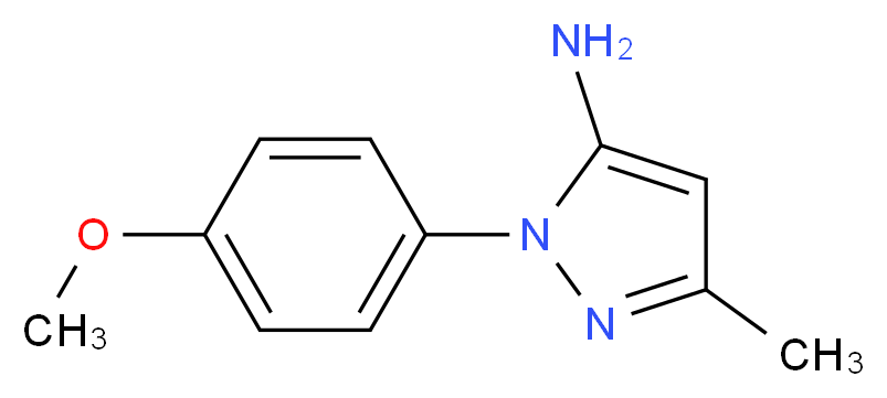 1-(4-methoxyphenyl)-3-methyl-1H-pyrazol-5-amine_分子结构_CAS_91331-86-1)