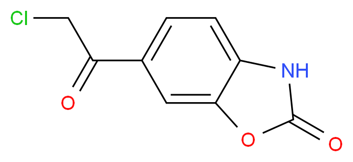 6-(chloroacetyl)-1,3-benzoxazol-2(3H)-one_分子结构_CAS_54903-10-5)