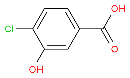 4-Chloro-3-hydroxybenzoic acid_分子结构_CAS_34113-69-4)