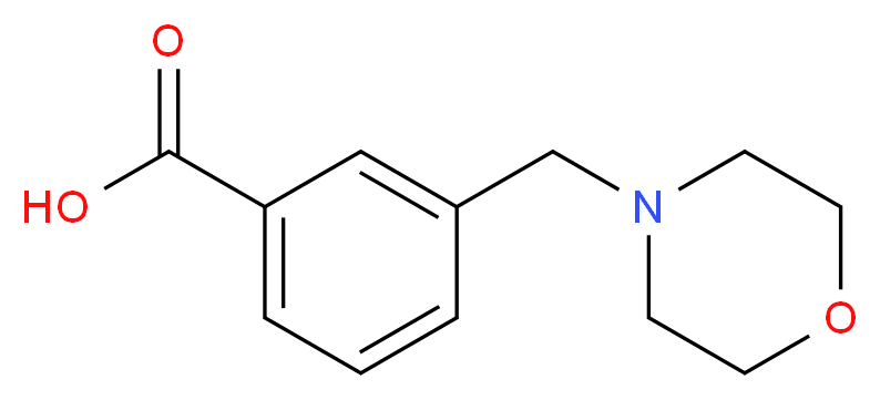 3-(Morpholinomethyl)benzoic acid_分子结构_CAS_67451-81-4)