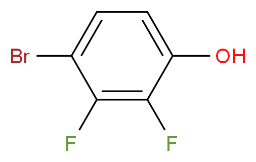 4-溴-2,3-二氟苯酚_分子结构_CAS_144292-32-0)