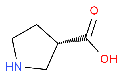 (S)-pyrrolidine-3-carboxylic acid_分子结构_CAS_72580-53-1)