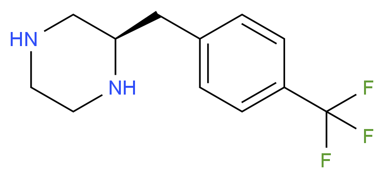 (R)-2-(4-TRIFLUOROMETHYL-BENZYL)-PIPERAZINE_分子结构_CAS_1240584-10-4)