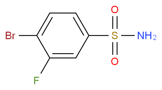 4-Bromo-3-fluorobenzenesulphonamide_分子结构_CAS_263349-73-1)