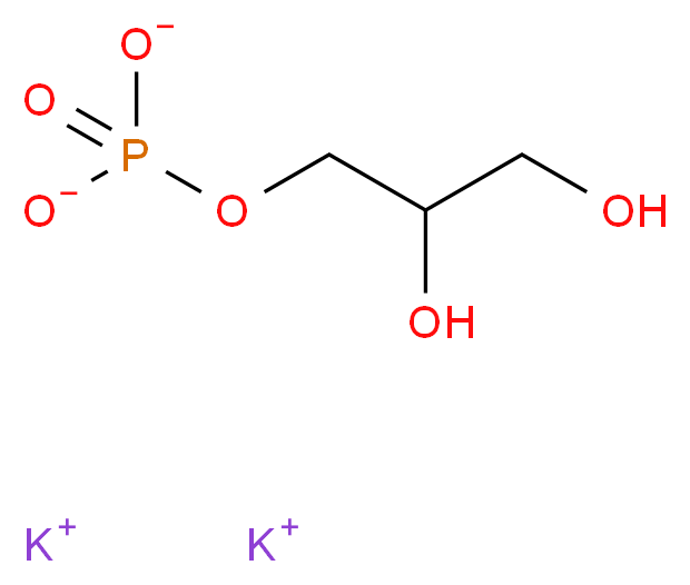 dipotassium 3-(phosphonatooxy)propane-1,2-diol_分子结构_CAS_927-19-5