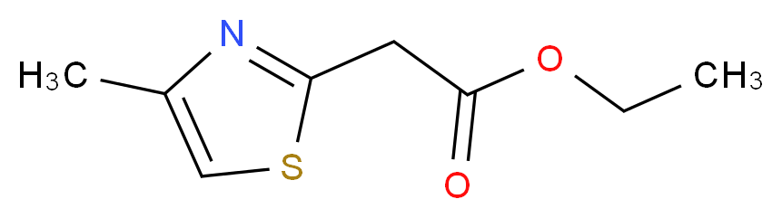 (4-Methyl-thiazol-2-yl)-acetic acid ethyl ester_分子结构_CAS_51221-43-3)