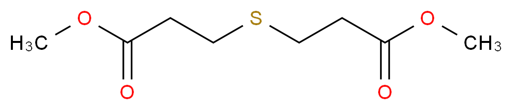 methyl 3-[(3-methoxy-3-oxopropyl)sulfanyl]propanoate_分子结构_CAS_4131-74-2