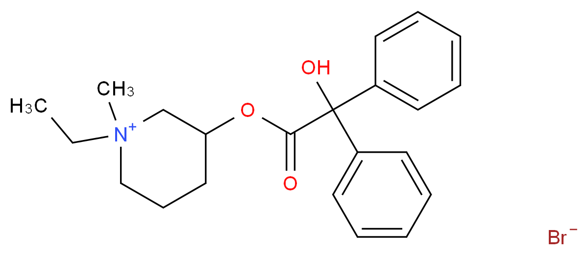 pipenzolate bromide_分子结构_CAS_125-51-9)