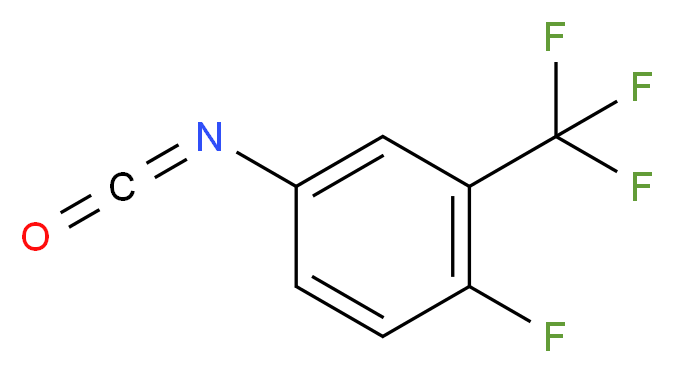 1-fluoro-4-isocyanato-2-(trifluoromethyl)benzene_分子结构_CAS_139057-86-6