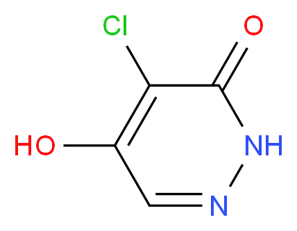4-Chloro-5-hydroxypyridazin-3(2H)-one_分子结构_CAS_64178-58-1)