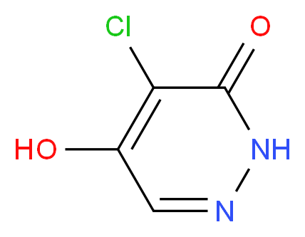 4-chloro-5-hydroxy-2,3-dihydropyridazin-3-one_分子结构_CAS_64178-58-1