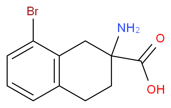 2-amino-8-bromo-1,2,3,4-tetrahydronaphthalene-2-carboxylic acid_分子结构_CAS_659736-98-8)