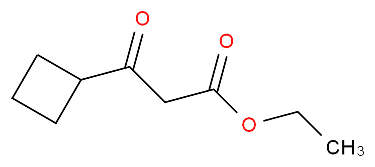 ETHYL 3-CYCLOBUTYL-3-OXOPROPANOATE_分子结构_CAS_24922-01-8)