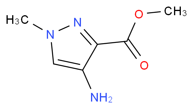 methyl 4-amino-1-methyl-1H-pyrazole-3-carboxylate_分子结构_CAS_637336-53-9)