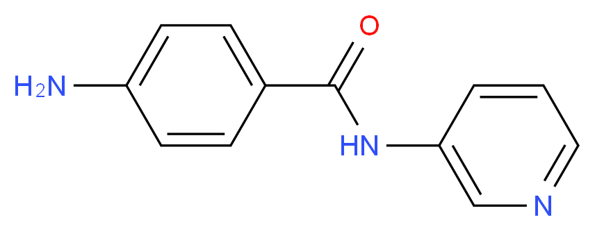 4-amino-N-pyridin-3-ylbenzamide_分子结构_CAS_13160-59-3)