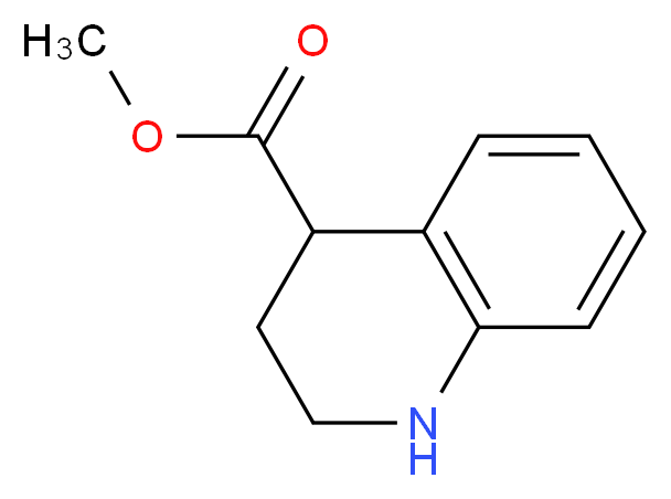 methyl 1,2,3,4-tetrahydroquinoline-4-carboxylate_分子结构_CAS_68066-85-3)