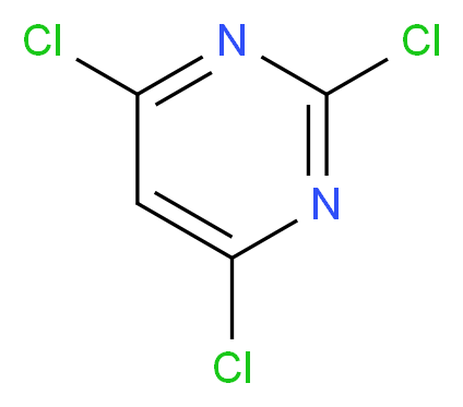 2,4,6-trichloropyrimidine_分子结构_CAS_3764-01-0