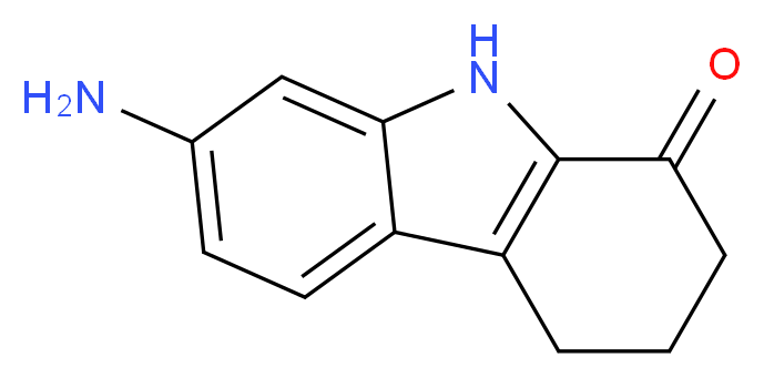 7-amino-2,3,4,9-tetrahydro-1H-carbazol-1-one_分子结构_CAS_936074-69-0