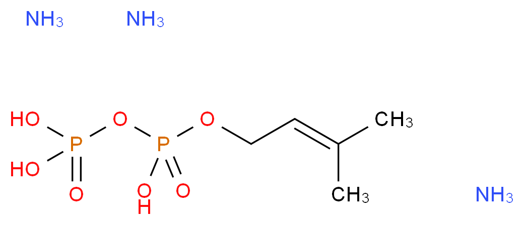 ({hydroxy[(3-methylbut-2-en-1-yl)oxy]phosphoryl}oxy)phosphonic acid triamine_分子结构_CAS_1186-30-7