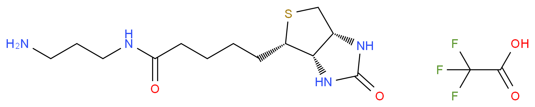 N-(+)-Biotinyl-3-aminopropylammonium trifluoroacetate_分子结构_CAS_244760-26-7)