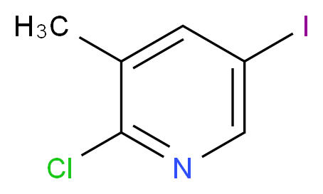 2-Chloro-5-iodo-3-methylpyridine_分子结构_CAS_59782-89-7)