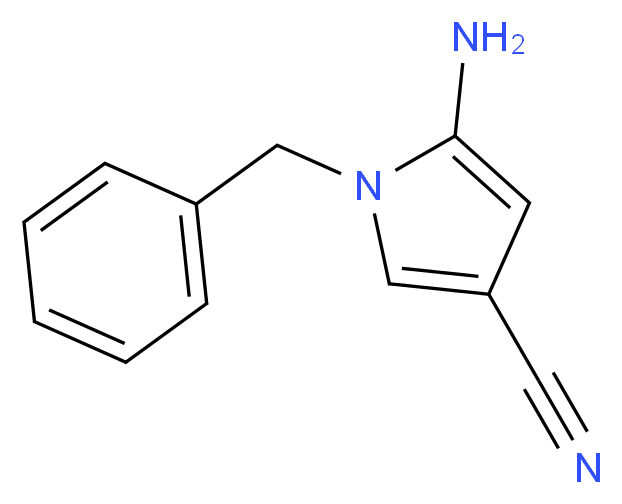 5-Amino-1-benzyl-1H-pyrrole-3-carbonitrile_分子结构_CAS_)