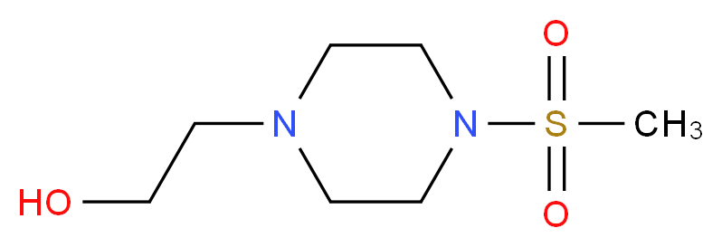 2-(4-Methanesulfonylpiperazin-1-yl)ethan-1-ol_分子结构_CAS_)