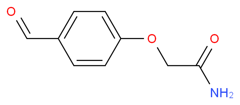 2-(4-formylphenoxy)acetamide_分子结构_CAS_135857-20-4