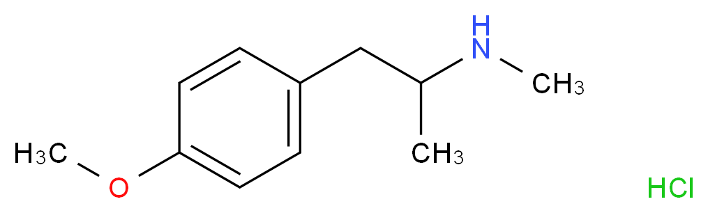 DL-p-Methoxymethamphetamine hydrochloride solution_分子结构_CAS_)