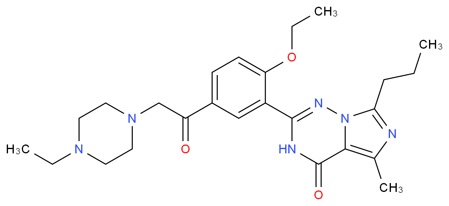 Vardenafil Acetyl Analogue_分子结构_CAS_1261351-28-3)