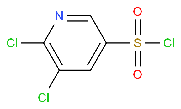 5,6-Dichloropyridine-3-sulphonyl chloride_分子结构_CAS_98121-40-5)